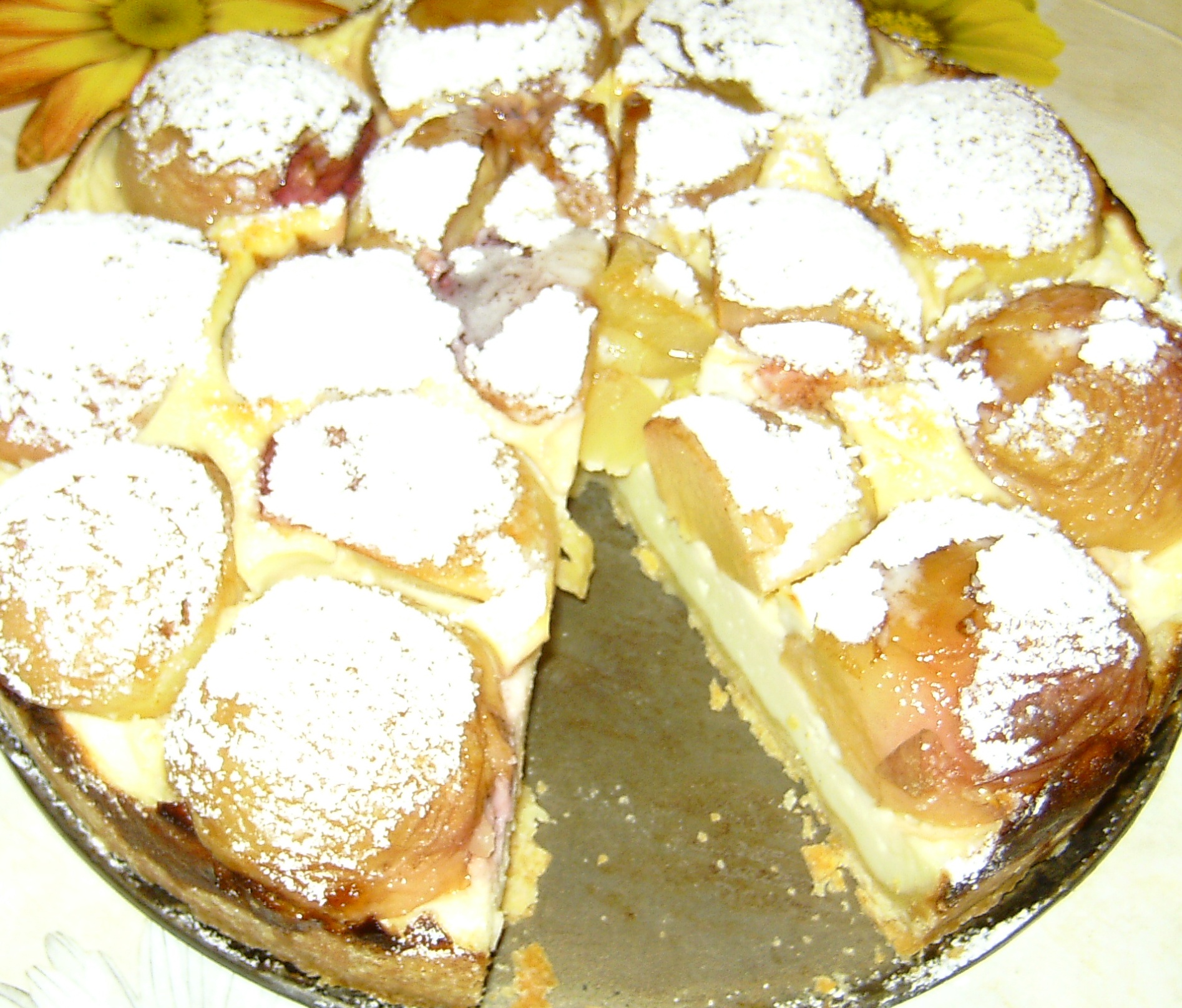 Tarta cu piersici