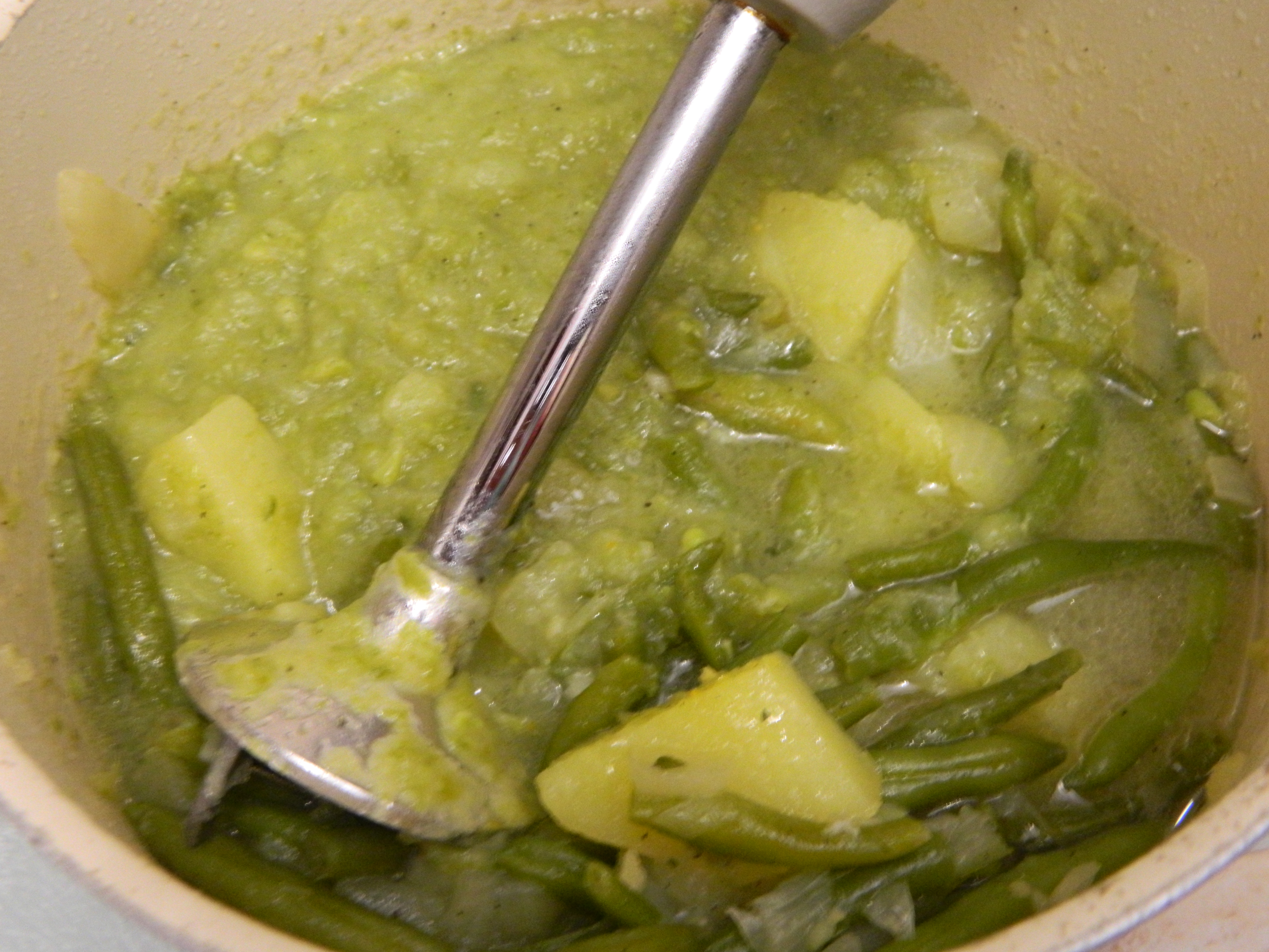 Supa crema de fasole verde