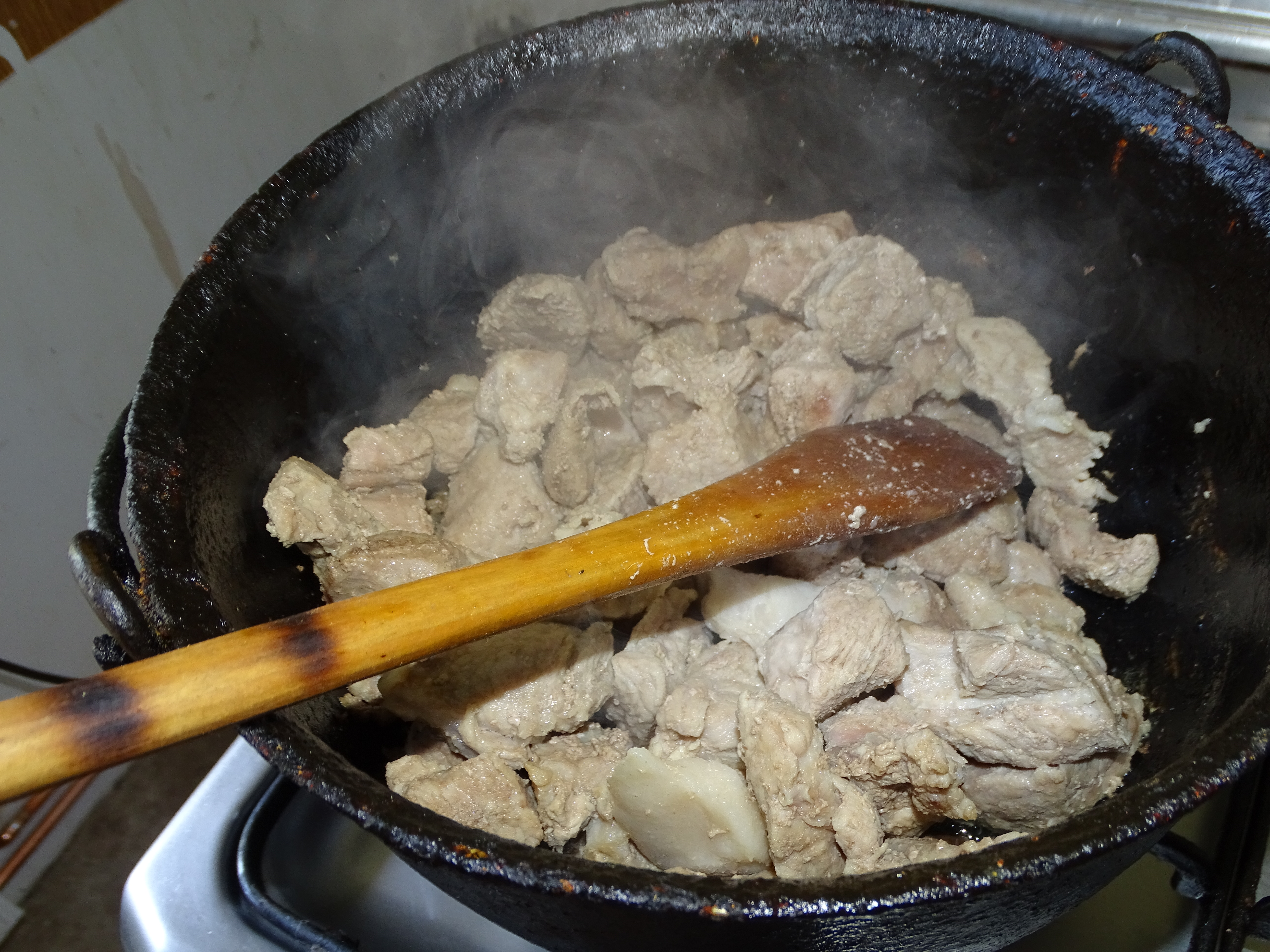 Carne de porc gatita la tuci