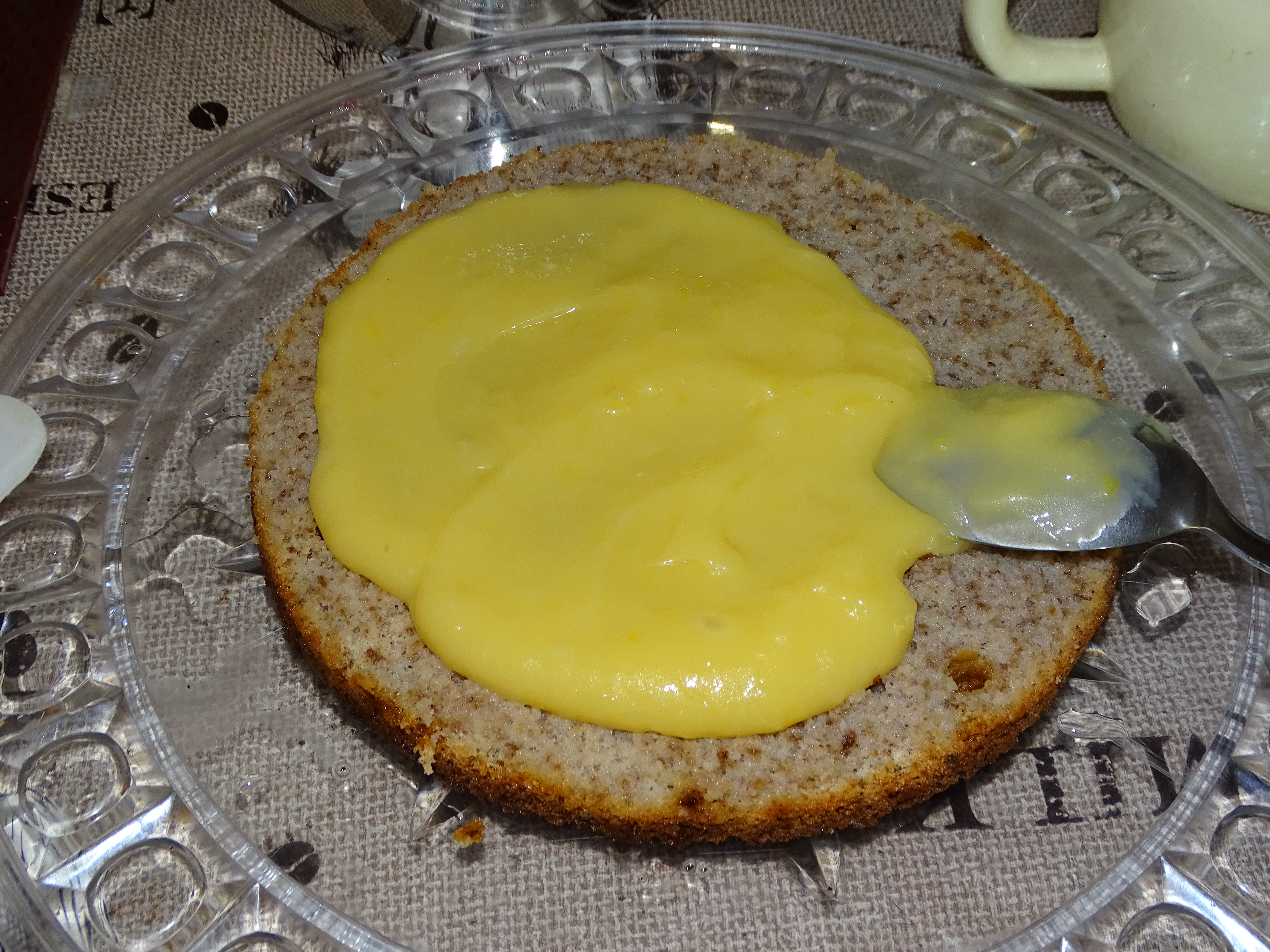 Desert tort cu lemon curd si crema de ciocolata (Vali 61 )