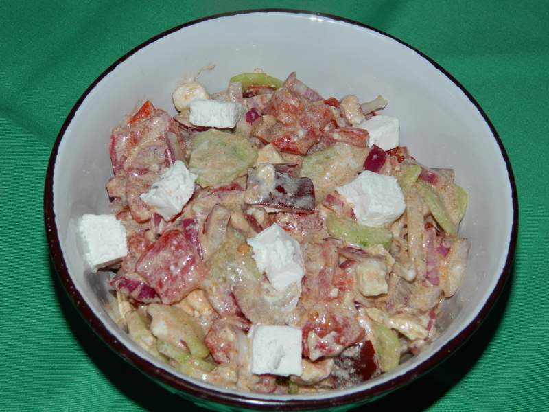 Salata de vara cu branza feta