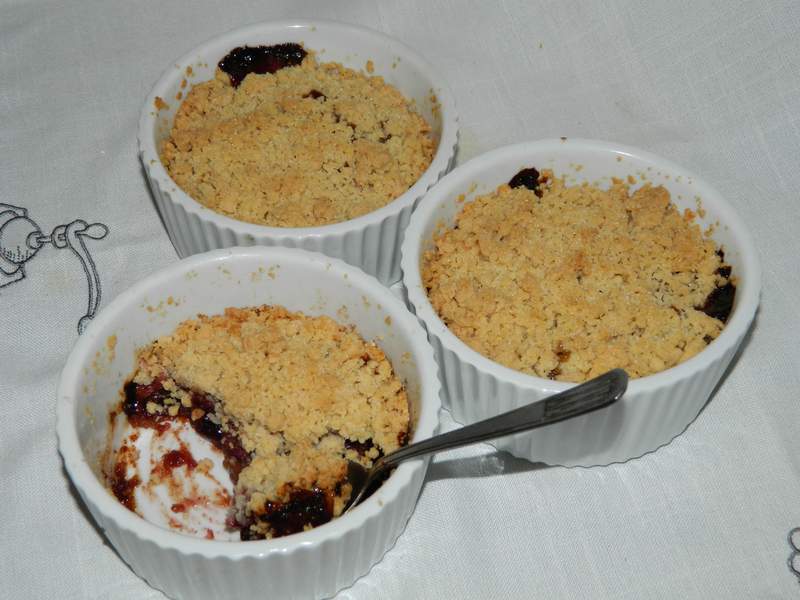 Desert crumble cu prune