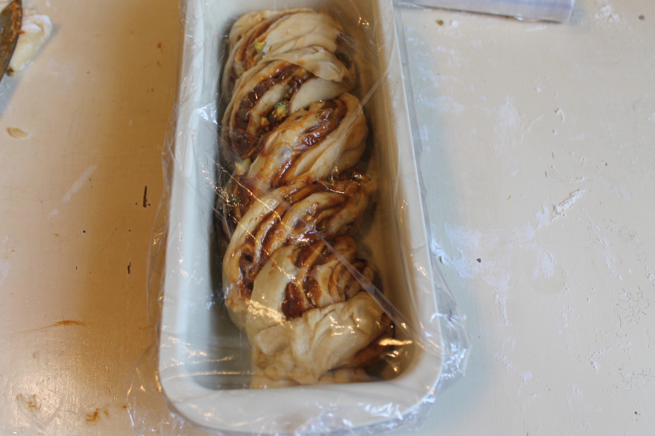 Desert Babka cu dulceata de lapte si fistic