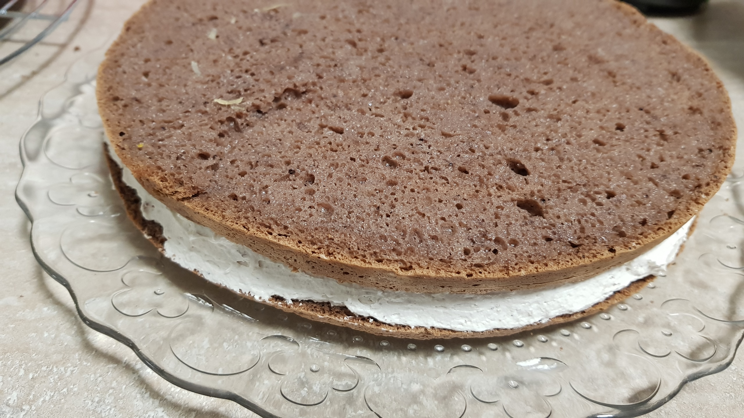 Desert tort cu crema de castane si crema de portocale - reteta nr. 1000