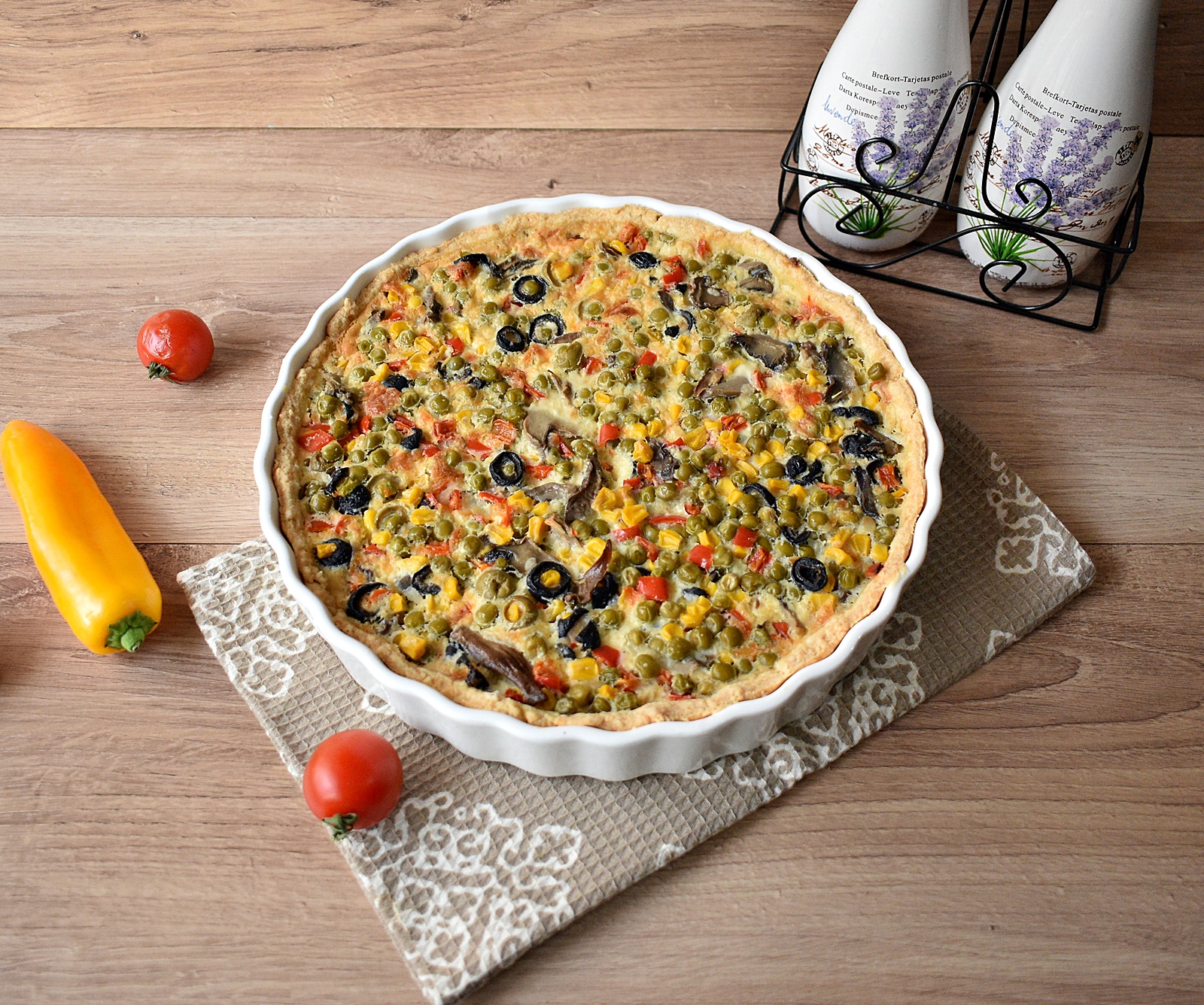 Aperitiv quiche cu legume