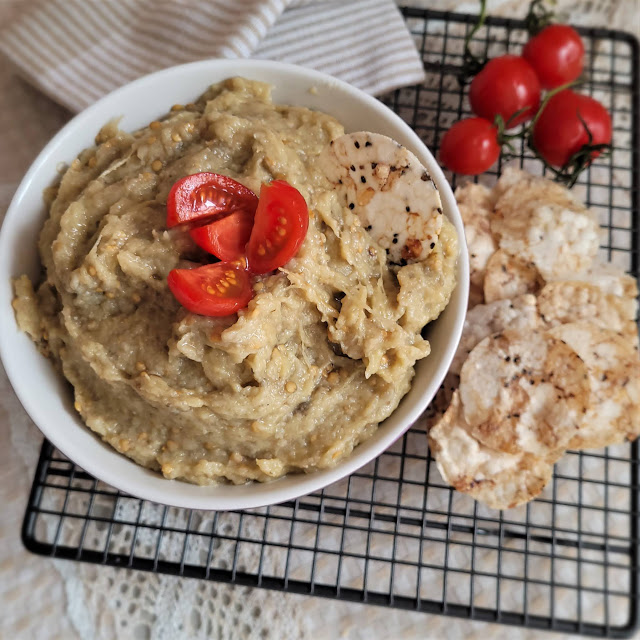 Salata de vinete cu tahini si usturoi