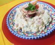 Salata de ciuperci cu smantana, jambon si ardei copti-13