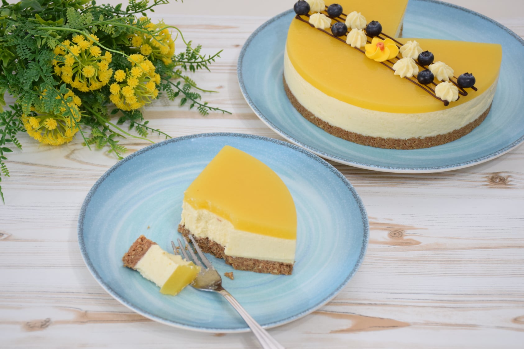 Desert cheesecake cu mango (fara coacere)