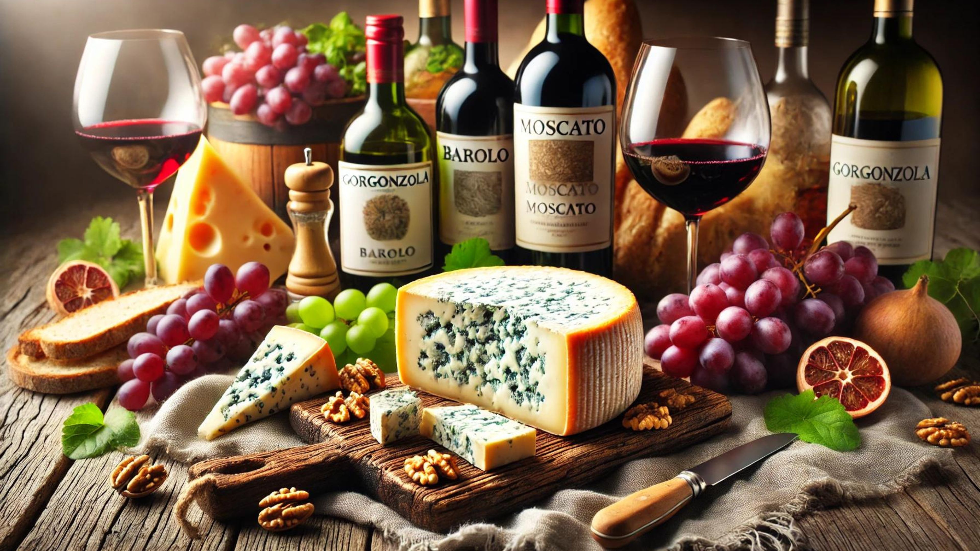 Asocierea brânzei Gorgonzola cu vinurile Italiene