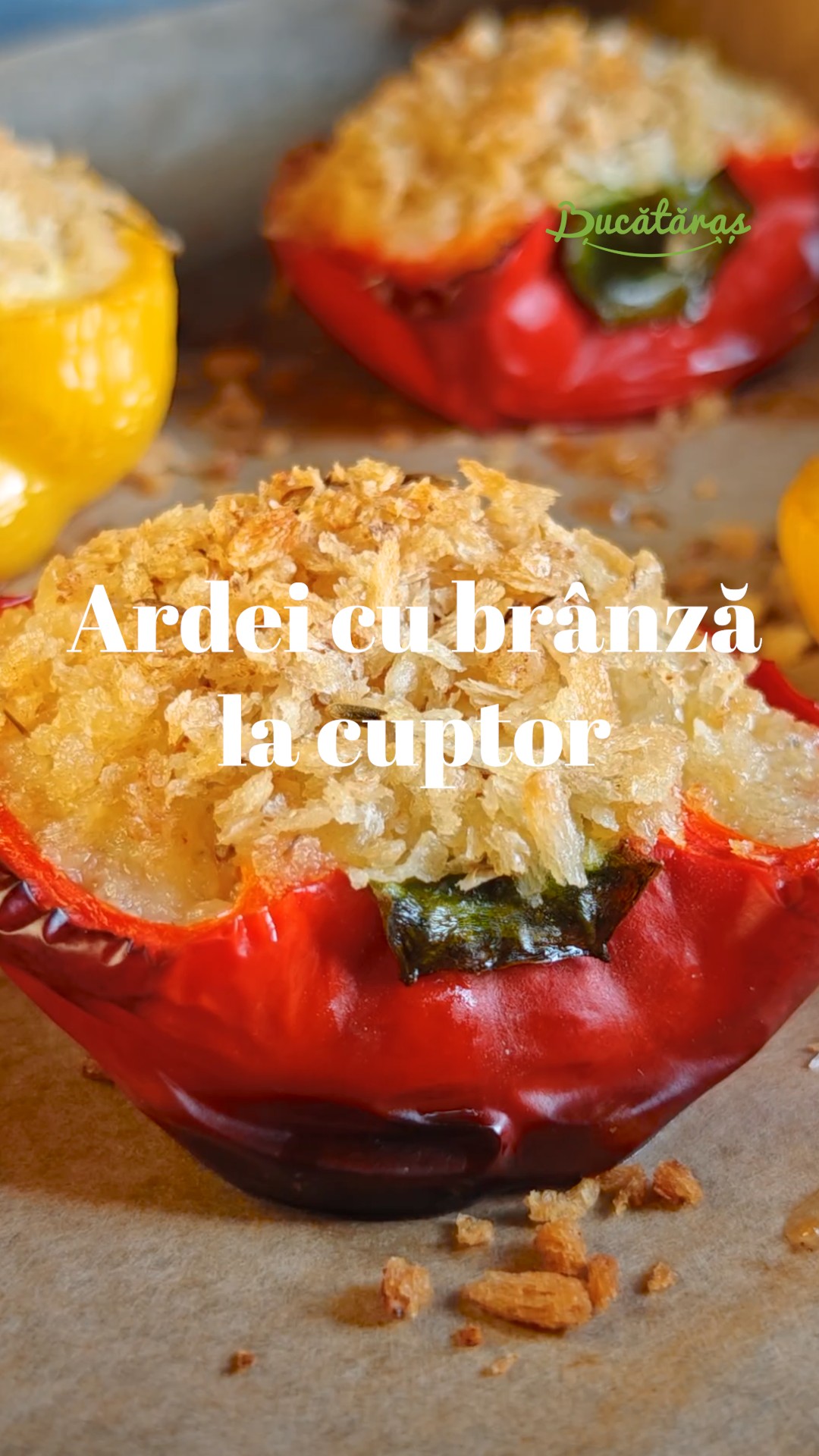 Ardei umpluți cu brânză, la cuptor - Rețeta simplă, rapidă și gustoasă
