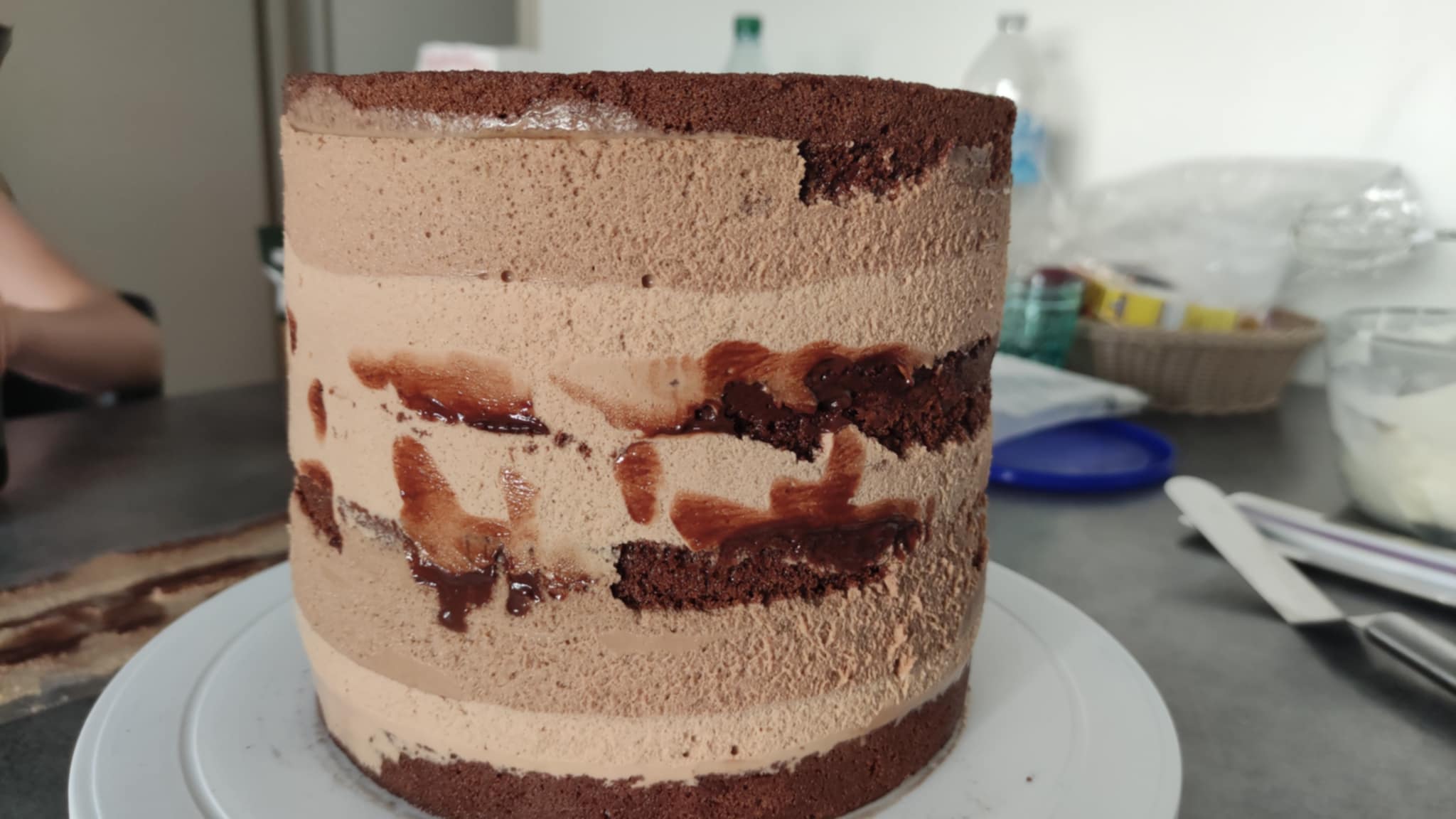 Tort cu bailey's, cafea si jeleu de afine