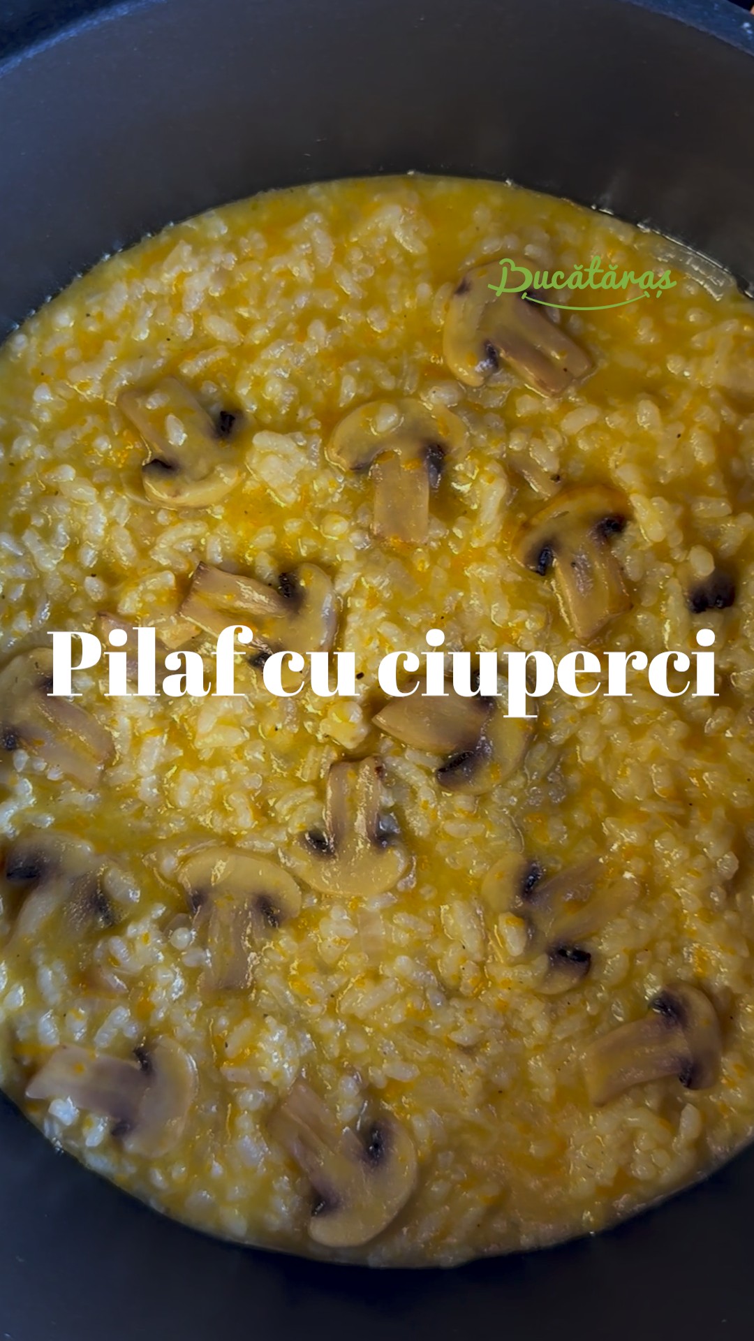 Pilaf cu ciuperci - Simplu, rapid și gustos