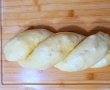 Cozonaci impletiti, umpluti cu cacao, stafide, nuci si mult rahat-11