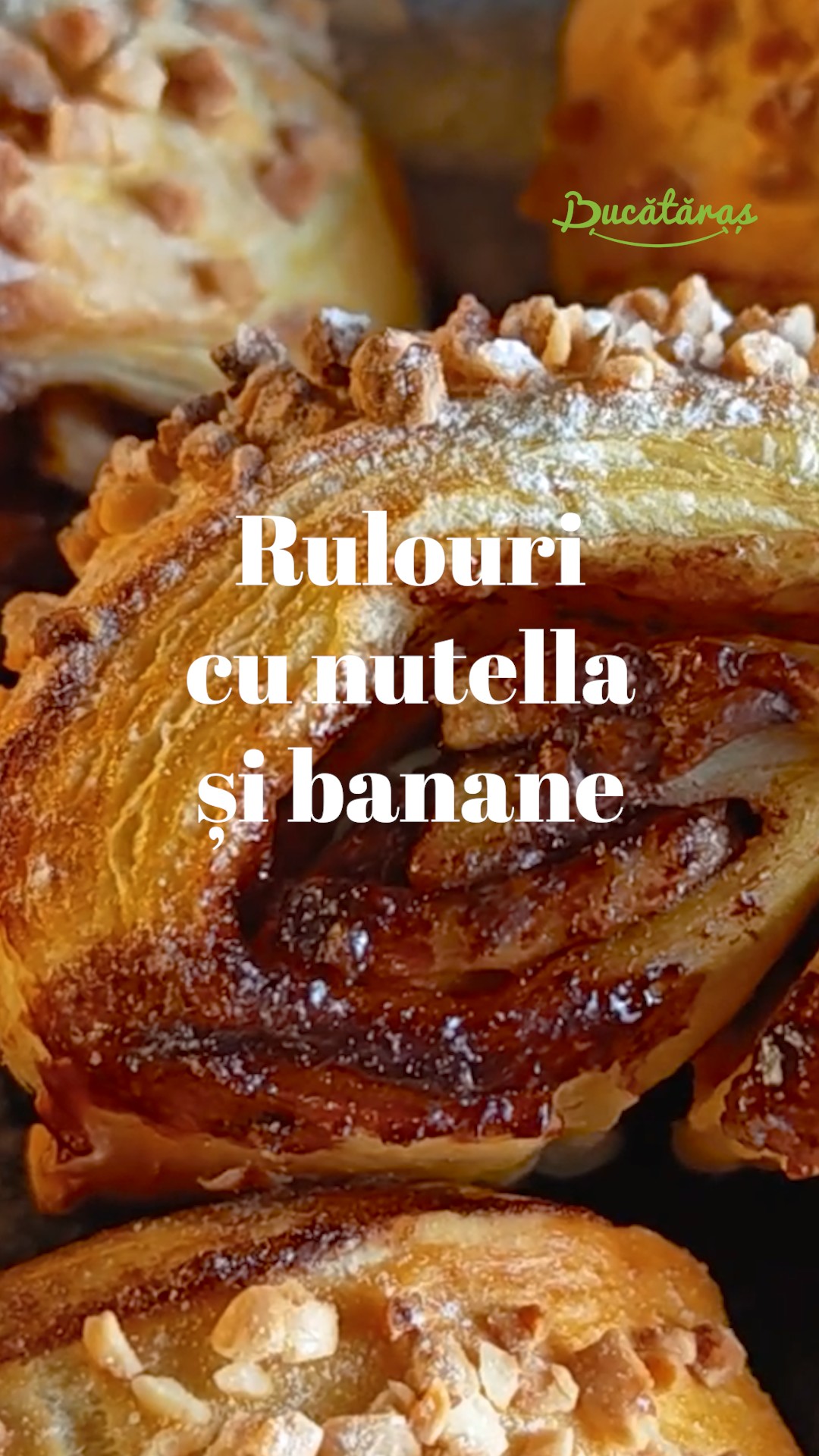 Rulouri cu nutella și banane - Desert rapid și delicios