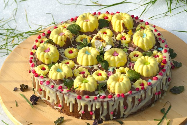 Tort Sa vina Primavara -  Reteta cu mango, fructul pasiuni si banane